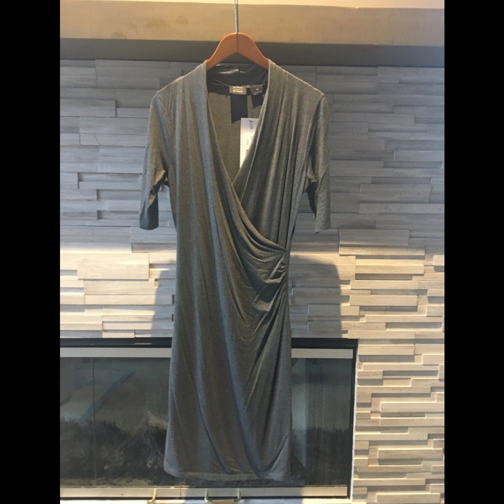 NWT gray Press dress